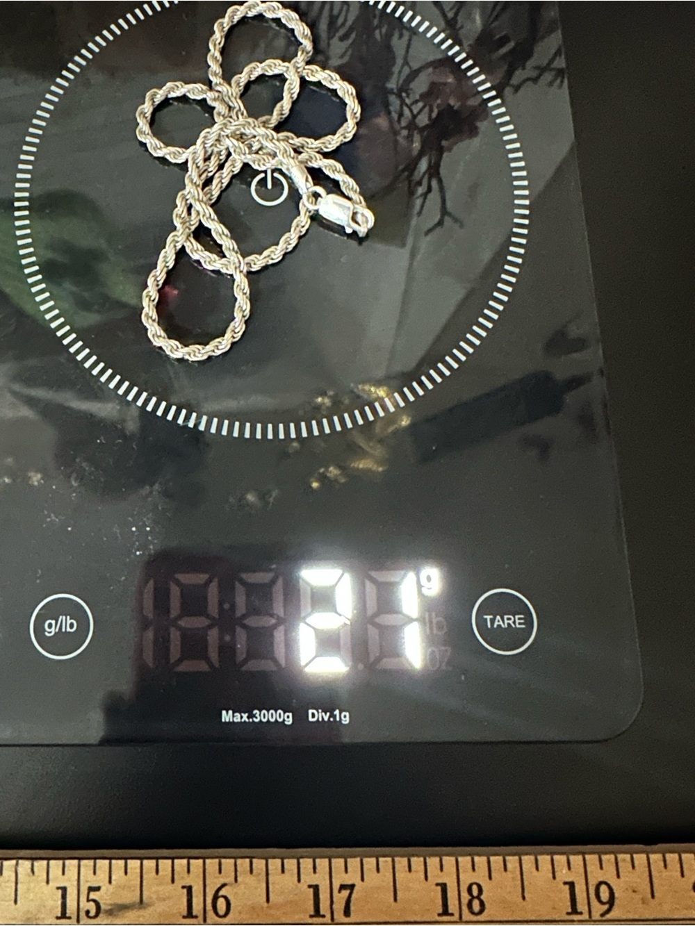 925 Italy Silver Rope Chain Necklace